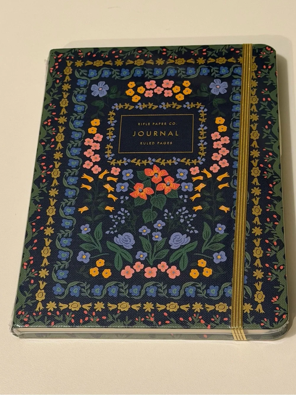 NWT Rifle Paper Co. Wildwood Hardcover Lined Journal with Elastic Band & Pocket
